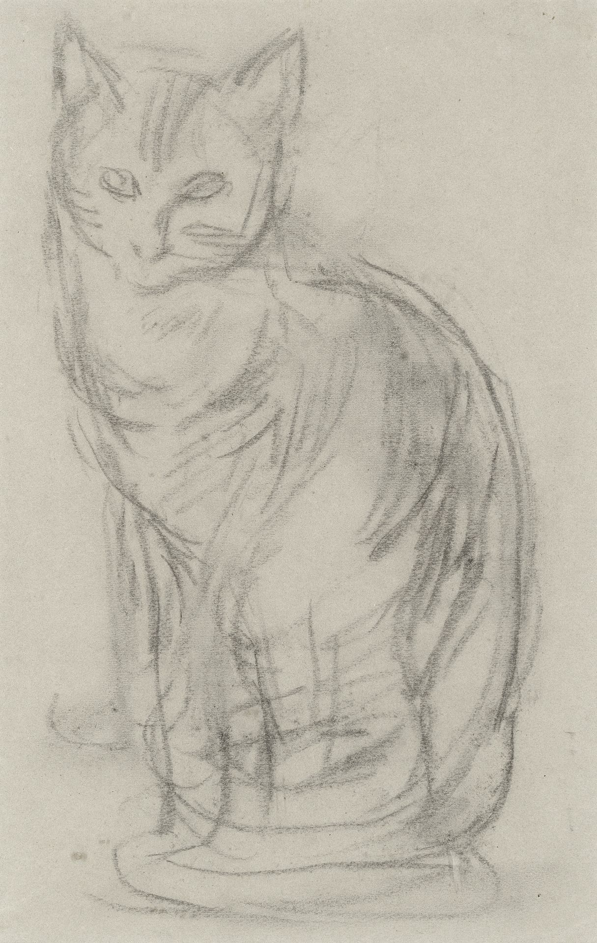 Vanessa Bell (British, 1879-1961) Cat (Executed in the 1920s)