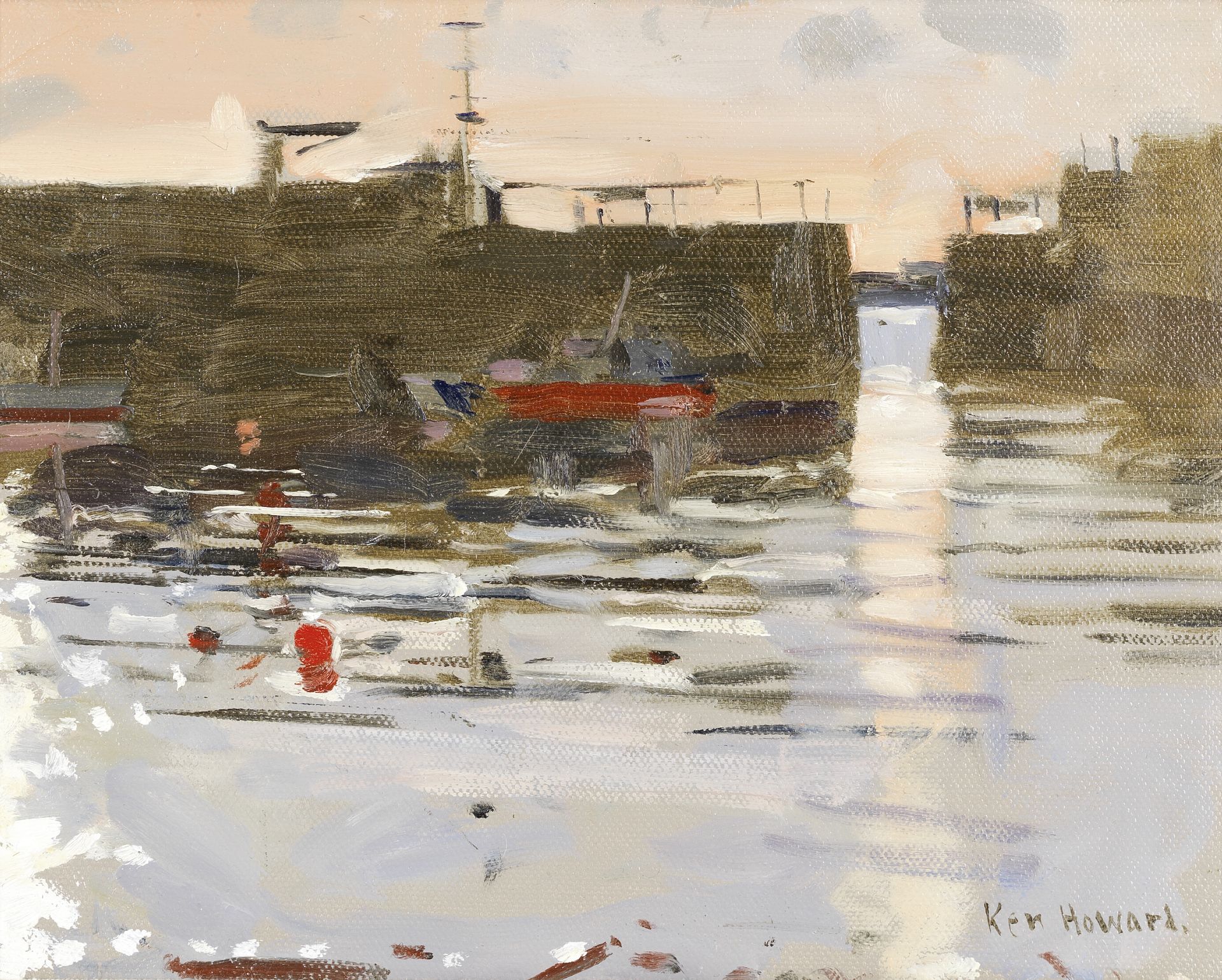 Ken Howard R.A. (British, born 1932) Mousehole, Cornwall