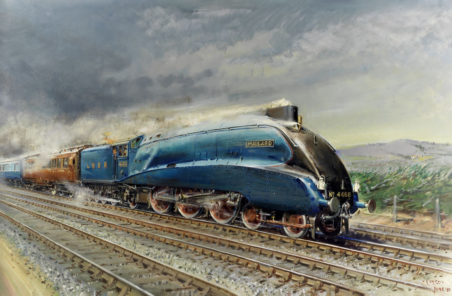 Terence Cuneo (British, 1907-1996) Mallard