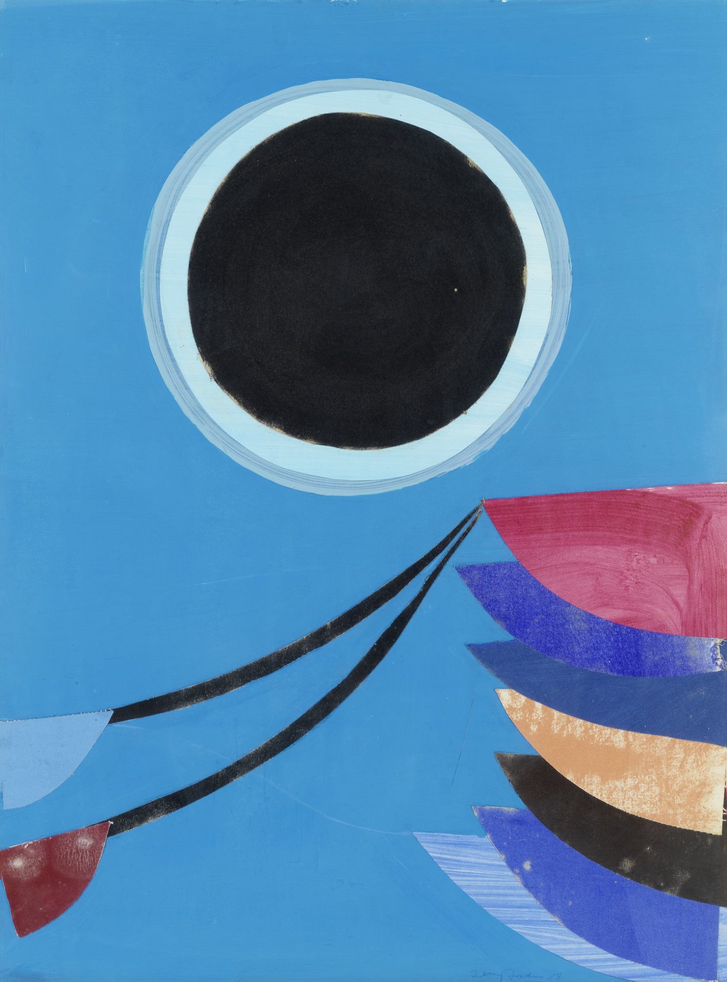 Sir Terry Frost R.A. (British, 1915-2003) Black Sun