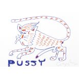 Grayson Perry (British, born 1960) Pussy (unframed)