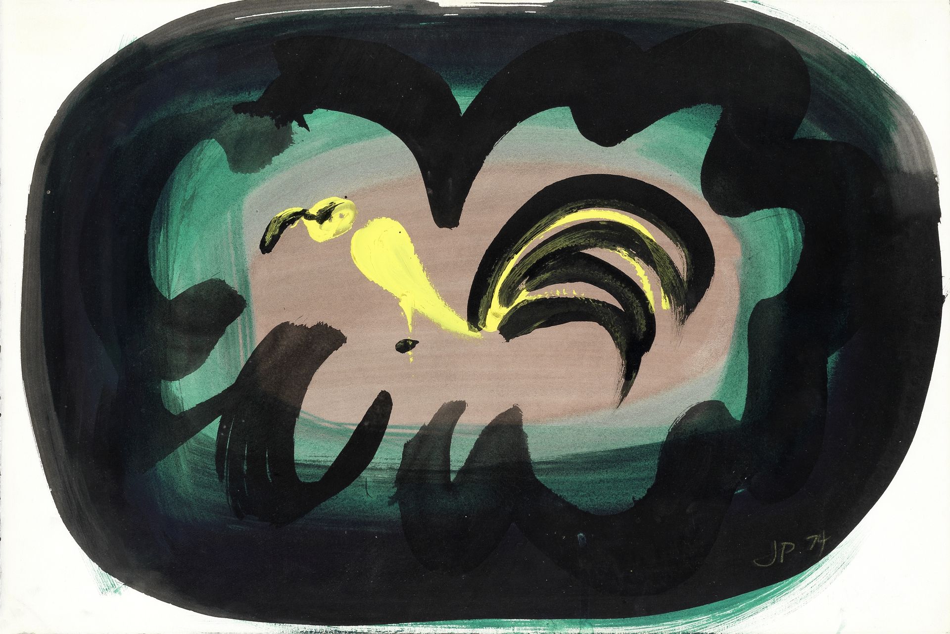 John Piper C.H. (British, 1903-1992) Design for Plate