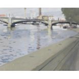 Ken Howard R.A. (British, born 1932) Battersea Bridge