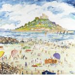 Simeon Stafford (British, born 1956) St Michael's Mount (unframed)