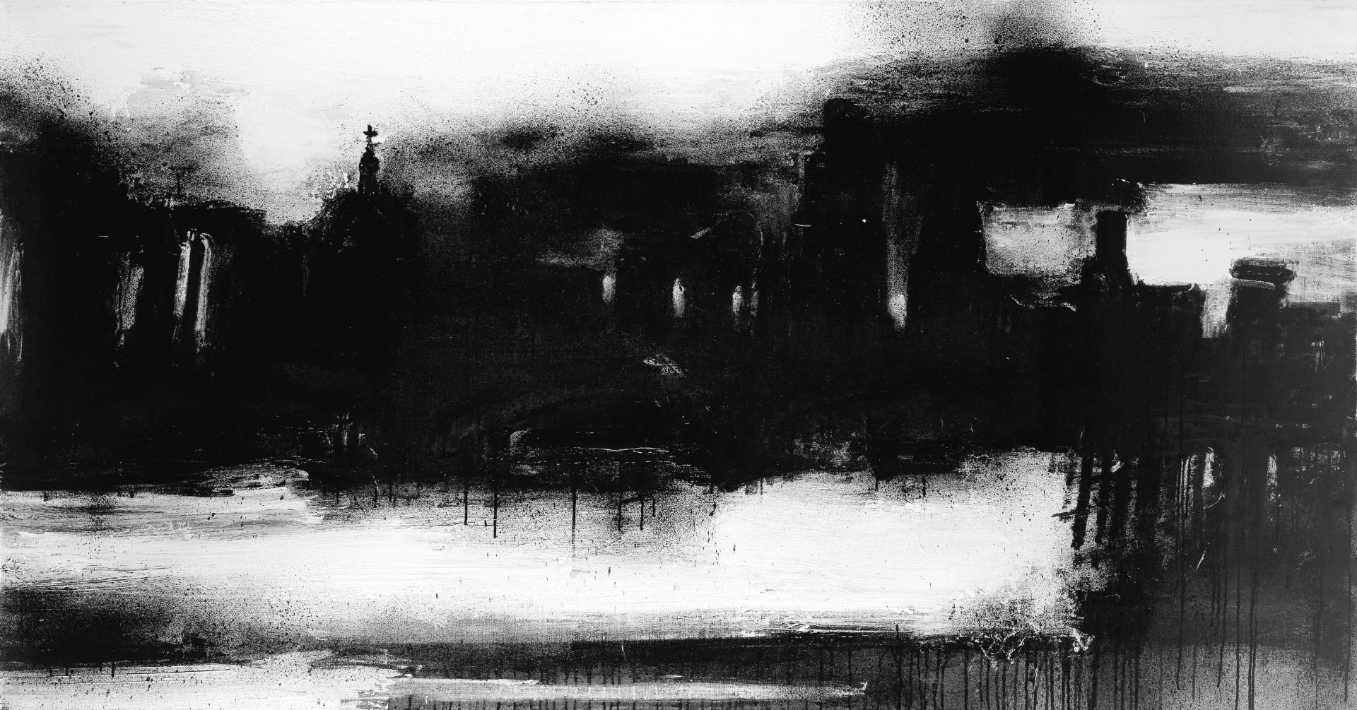 John Virtue (British, born 1947) Landscape 849 (unframed)