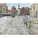 Ken Howard R.A. (British, born 1932) Campo dei Santi Giovanni e Paolo