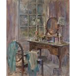 Susan Ryder R.P., N.E.A.C. (British, born 1944) The Sunlit Dressing Table