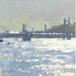 Ken Howard R.A. (British, born 1932) Prince Albert Bridge