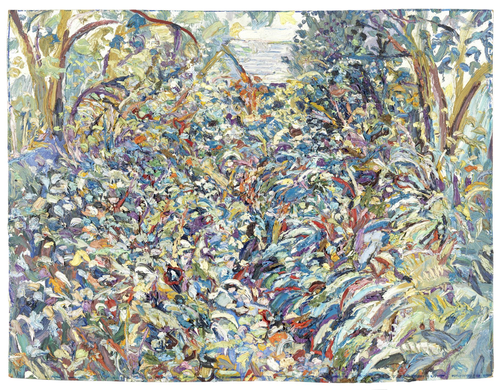 Fred Yates (British, 1922-2008) The Overgrown Garden (unframed)