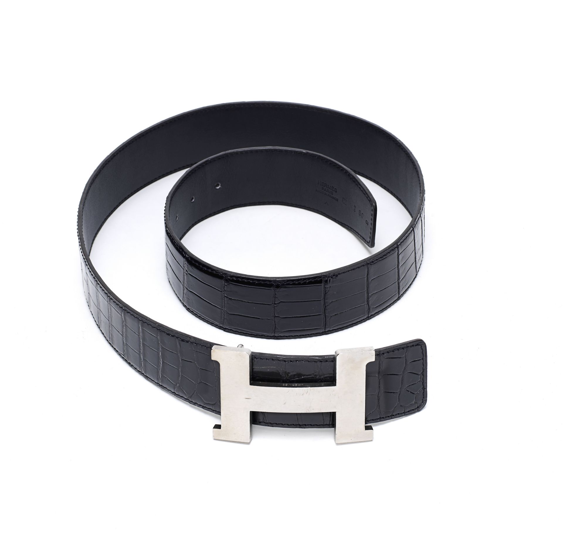 Black Crocodile Constance Belt, Herm&#232;s, c. 2011,