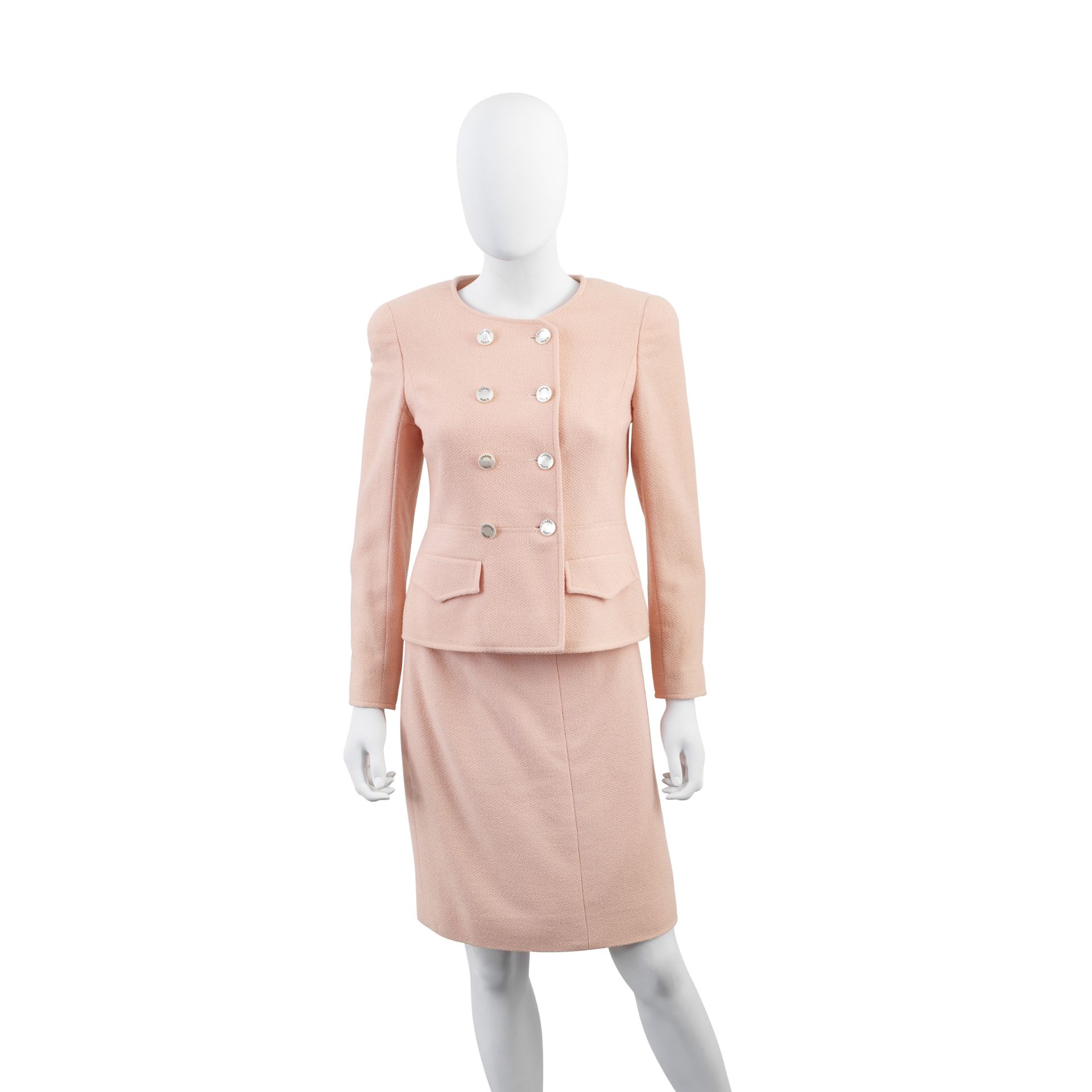 Pale Pink Wool Skirt Suit, Chanel, Spring 1997,