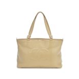 Beige Caviar Shoulder bag, Chanel, c. 2005-06, (Includes serial sticker)