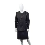 Black Bow Skirt Suit, Chanel, c. 1983 Collection 1,