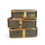 Set of Three Stratos Suitcases, Louis Vuitton, 1980s,