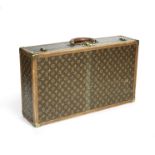 Monogram Suitcase 60, Louis Vuitton, first half 20th century, (Includes sticker)