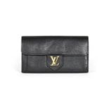 Black LockMe Wallet, Louis Vuitton, c. 2015,