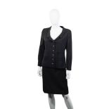 Black Wool Skirt Suit, Chanel, Spring 1998,