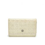 Cream Coated Tweed Wallet on Chain (WOC), Chanel, c. 2012-13, (Includes serial sticker and dust bag)