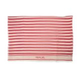 Red and White Striped Cotton Scarf, Christian Dior, (Includes original tag)