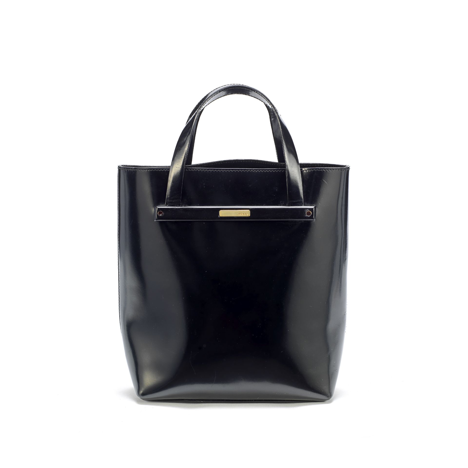 Small Black Patent Tote, Tom Ford for Gucci, 2000s, (Includes internal pouch and dust bag)
