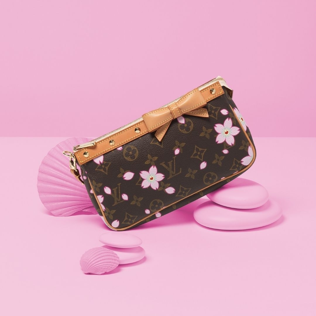 Cherry Blossom Pochette, Louis Vuitton and Takashi Murakami, c. 2003, (Includes dust bag)