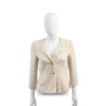 Cream and Pink Tweed Jacket, Chanel, Spring 2010,