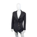 Black Tuxedo Style Jacket, Chanel, 1980s,