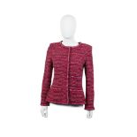 Red Boucle Jacket, Chanel, Autumn 2001,