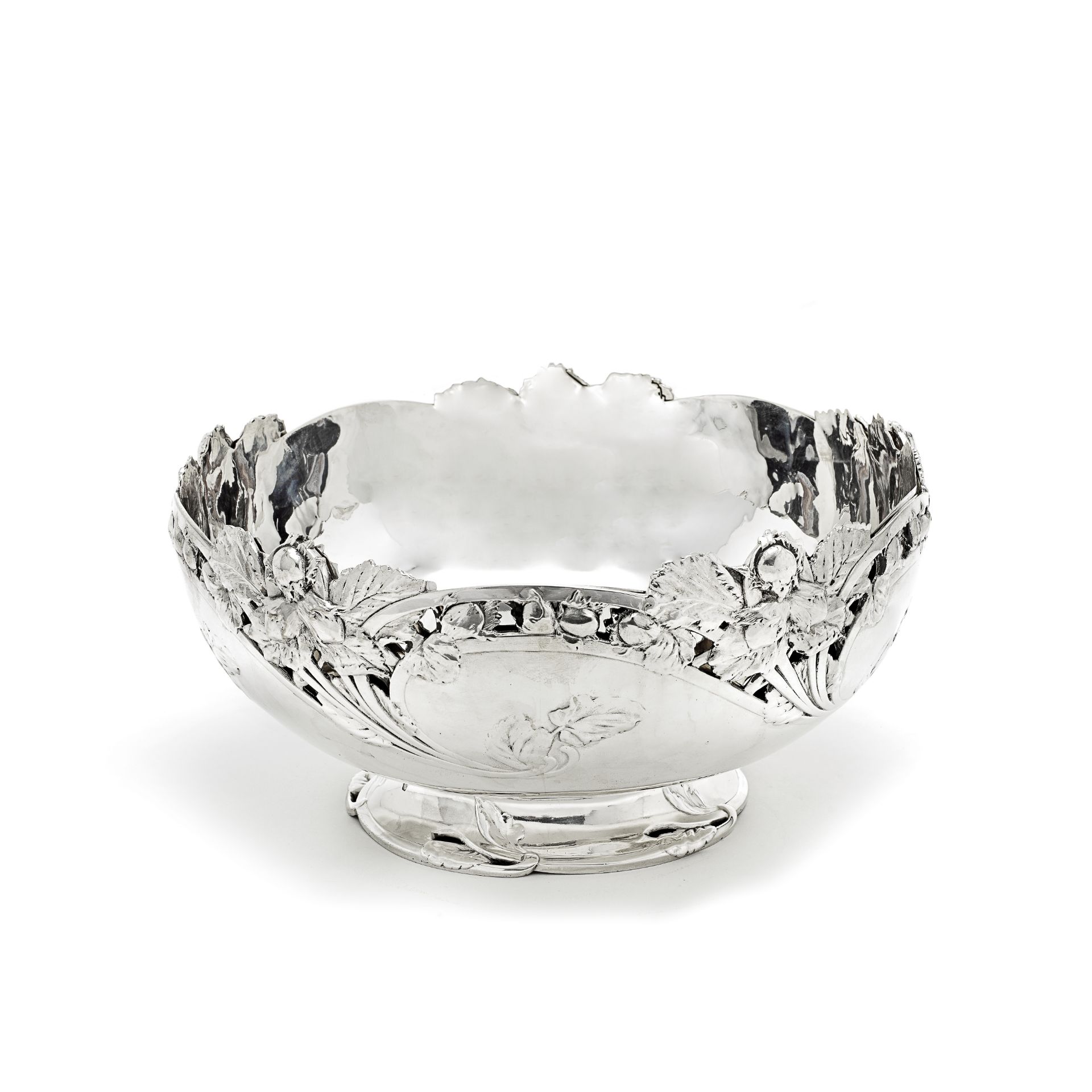 A French silver bowl and liner Christofle Orfevre, with Minerva first standard mark, also with i...