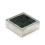 GERALD BENNEY: A rare silver and enamelled box London 1970, also stamped 'GERALD BENNEY LONDON', ...