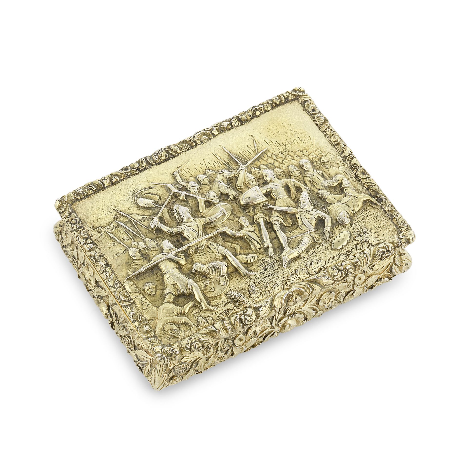 A George IV silver-gilt snuff box by Thomas Shaw, Birmingham 1828