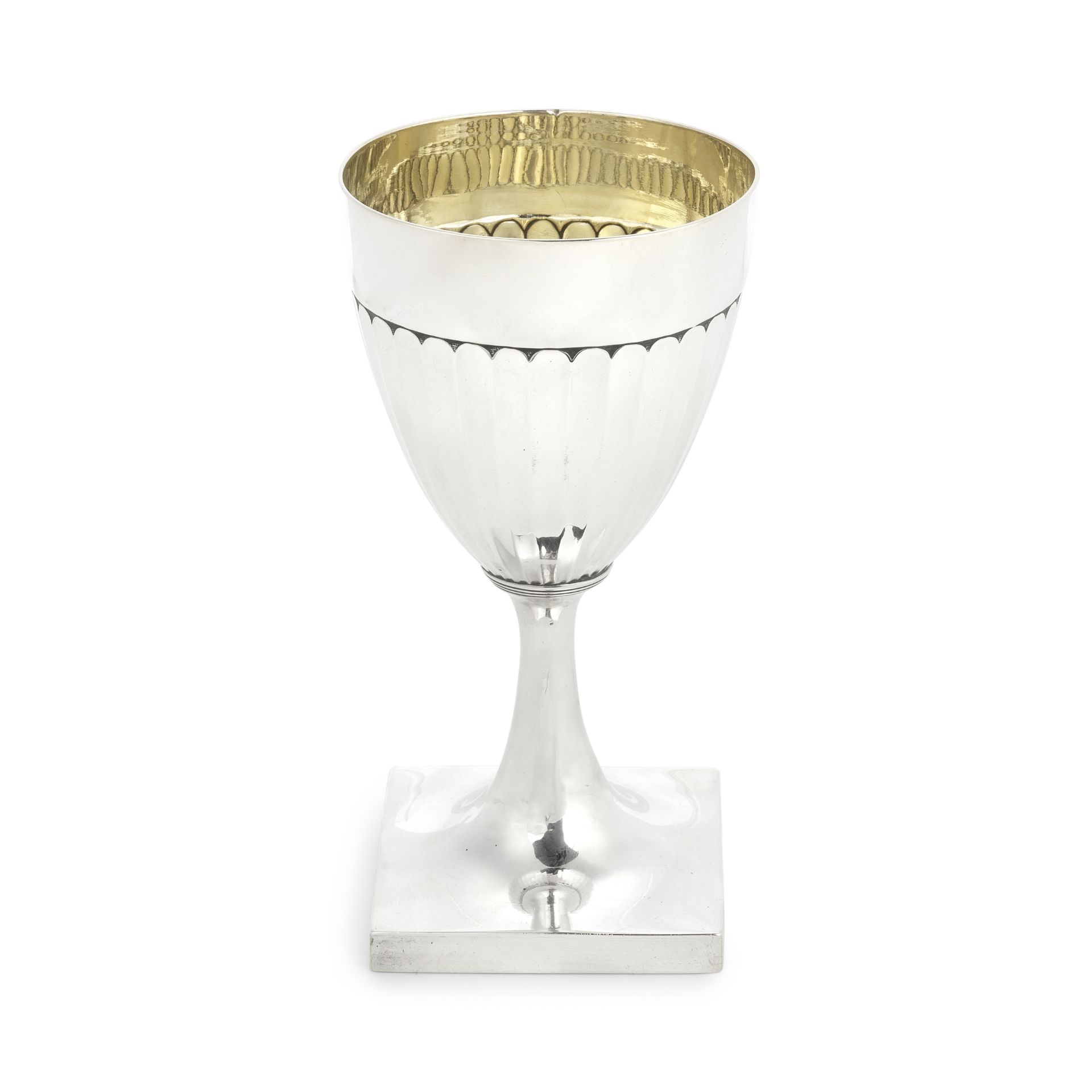 A George III silver goblet Peter & Jonathan Bateman, London 1790