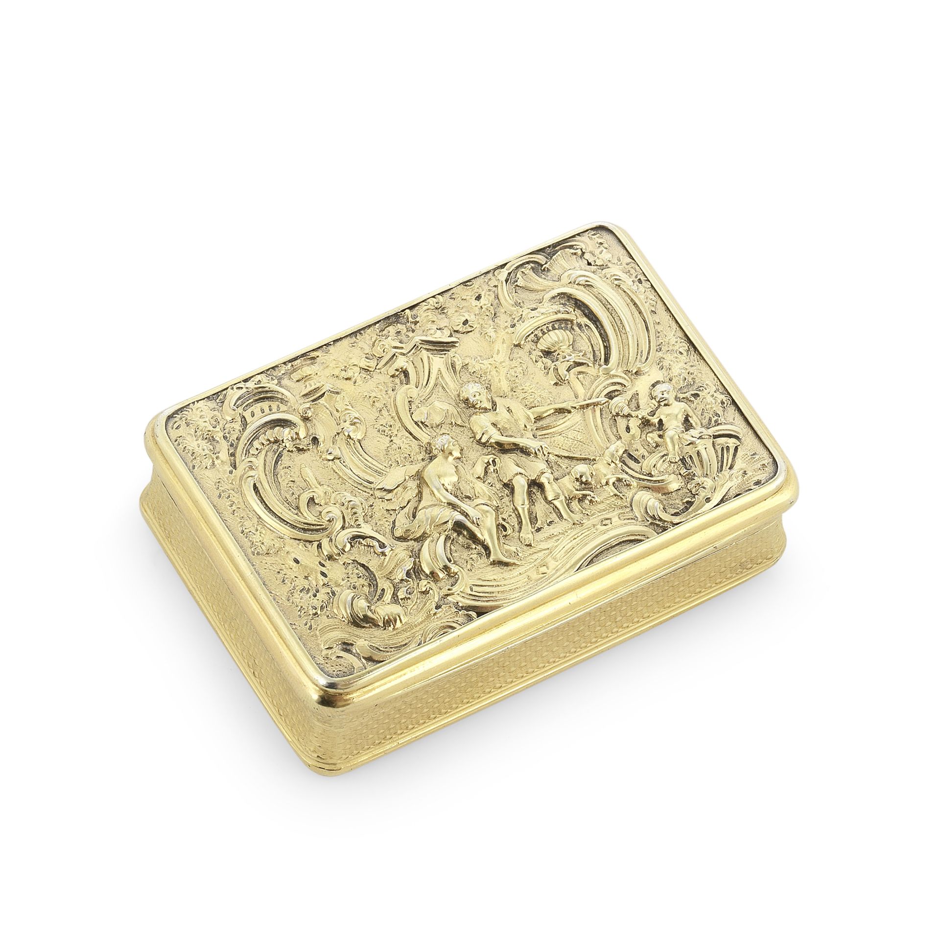 A George III silver-gilt snuff box Alexander James Strachan, London 1812