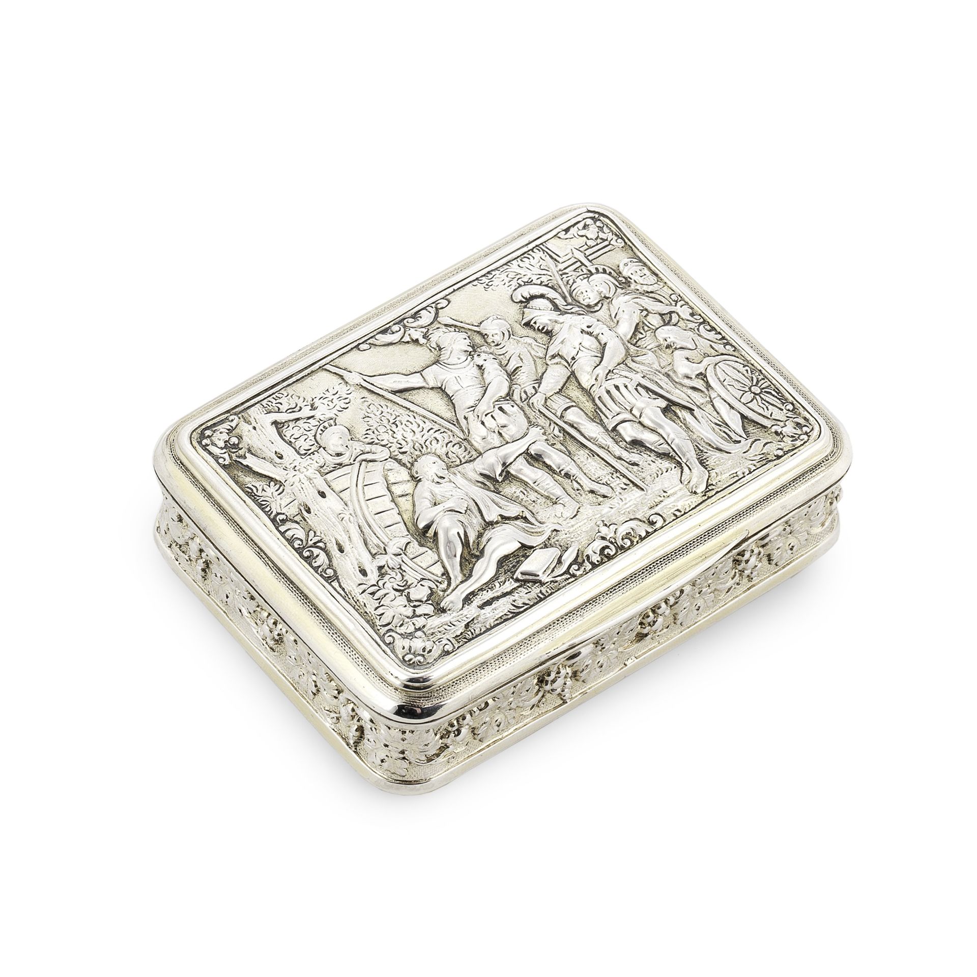 A George III silver-gilt snuff box by Joseph Ash I, London 1813