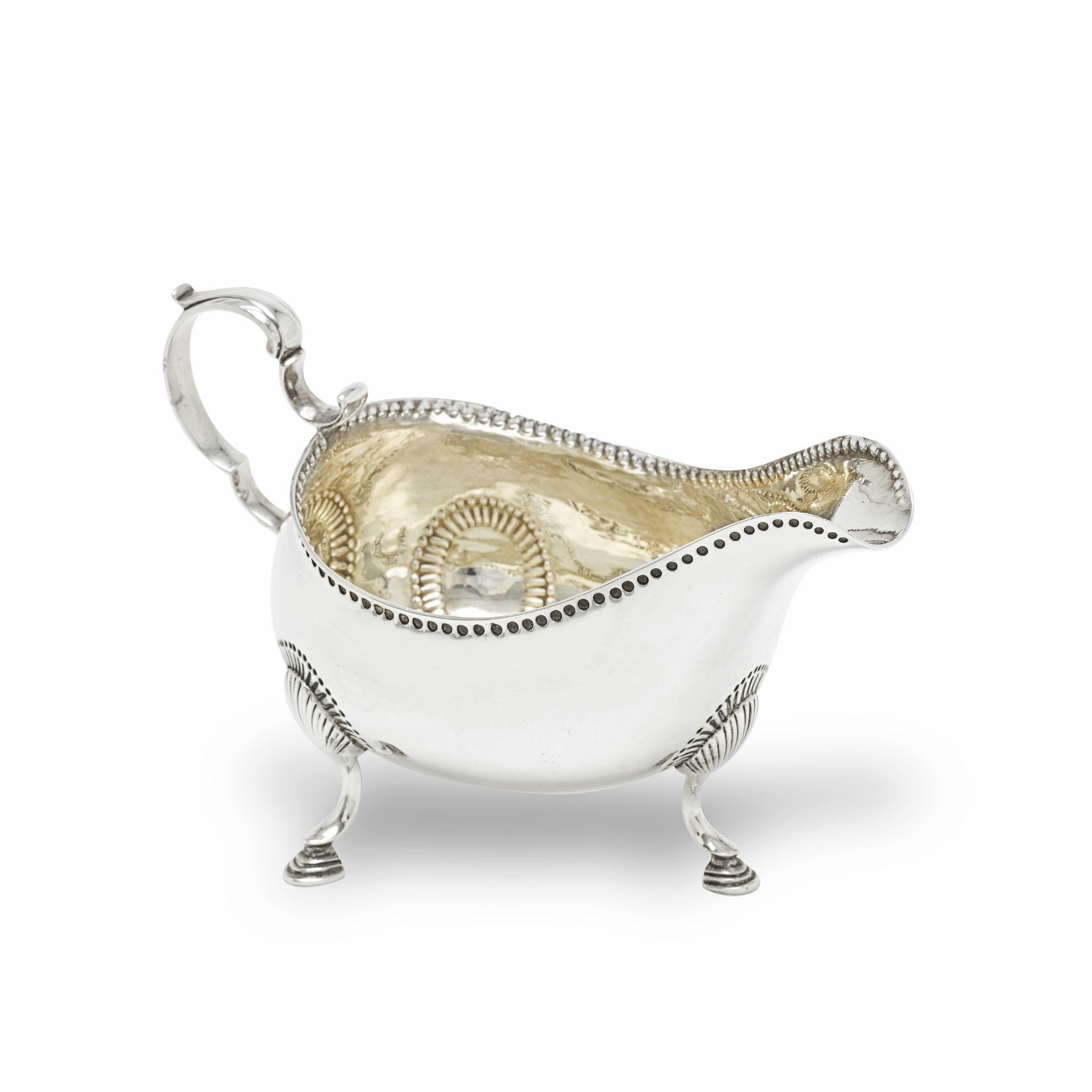 An 18th century Irish silver sauceboat Matthew West, Dublin, circa 1775