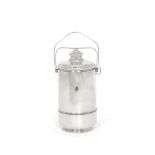 A silver thermos stamped Cartier and Sterling, also stamped with incuse number 360