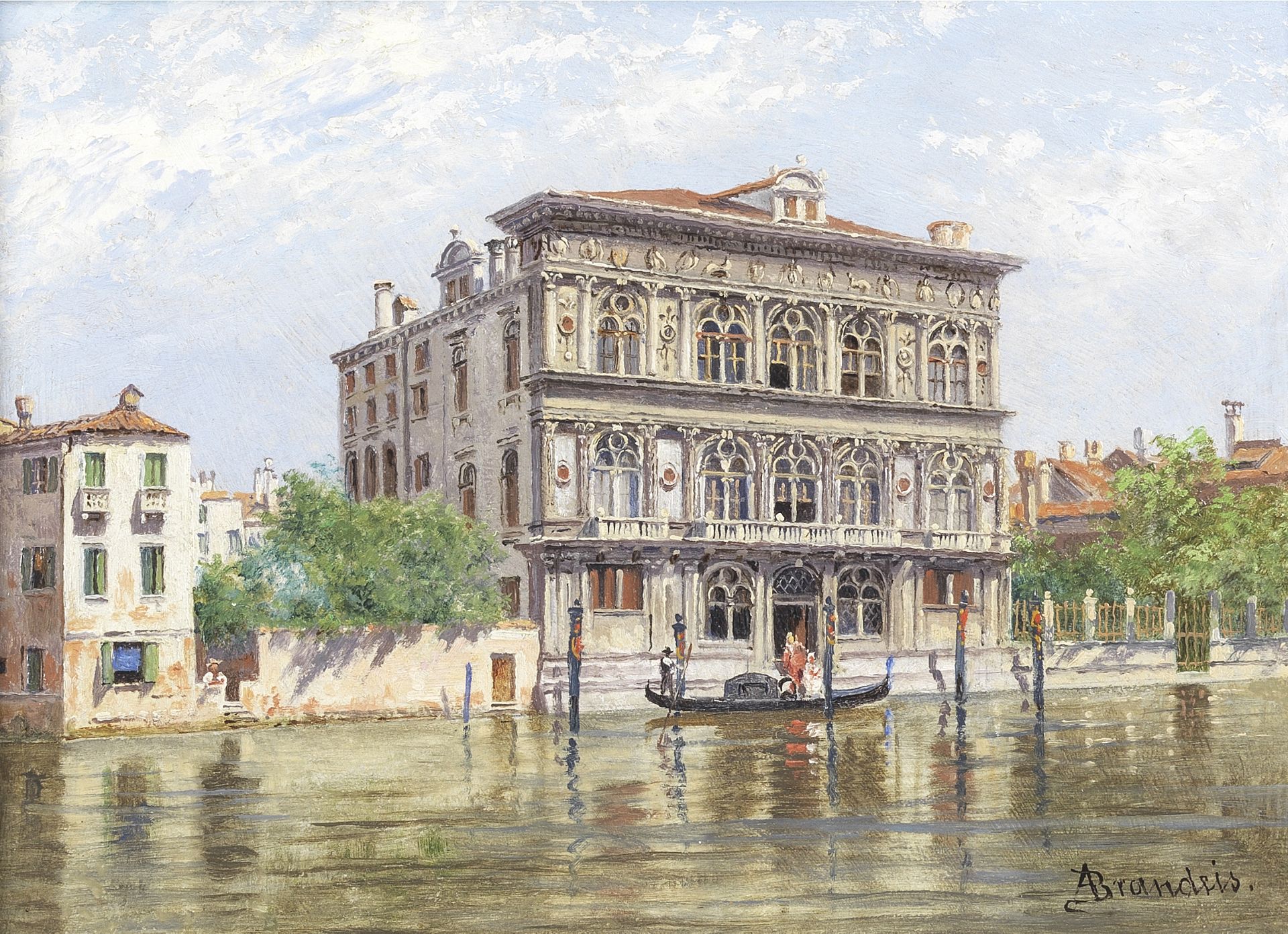 Antonietta Brandeis (Czech, 1849-1926) Palazzo Vendramin-Calergi, Venice