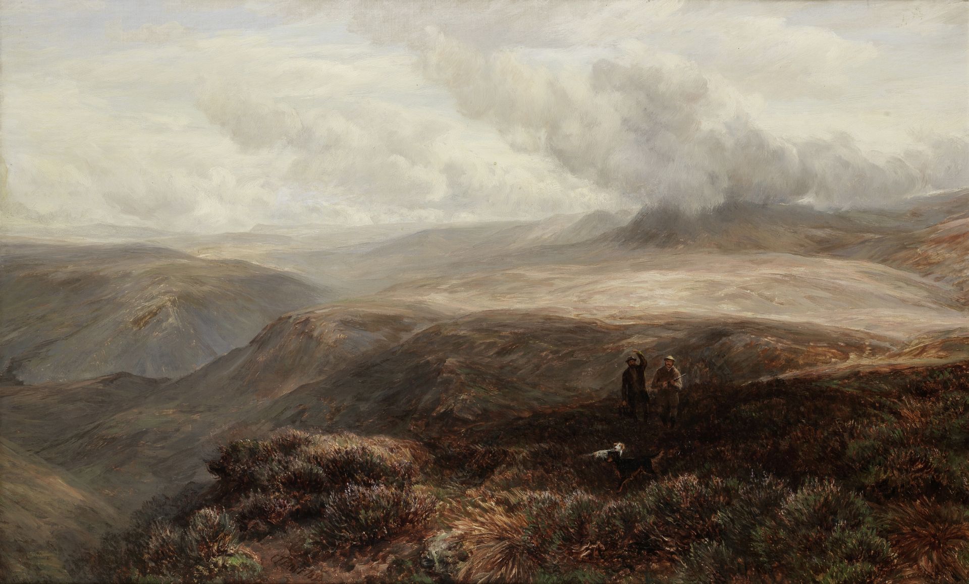 William Barr (British, 1867-1933) On the moors