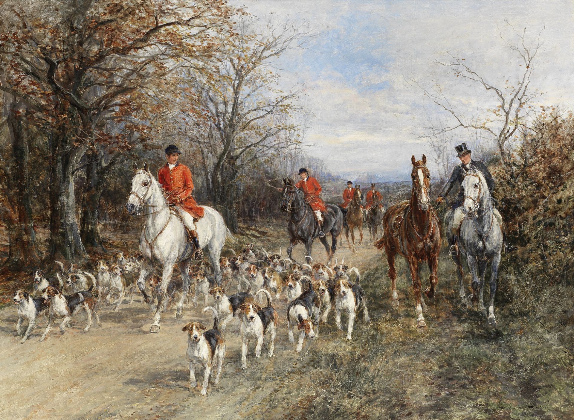 Heywood Hardy (British, 1843-1933) Going to the meet