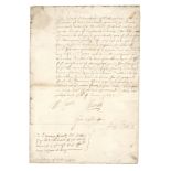 CHARLES I - PRIVY COUNCIL Document signed by William Laud (Archbishop of Canterbury), Whitehall,...