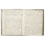 COOKERY Manuscript culinary and medicinal recipe book, containing some 320 receipts written in se...