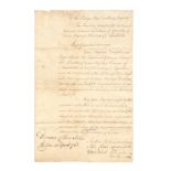CANADA &#8211; GEORGE III Manuscript declaration headed 'The Humble Address of the Lieutenant Gov...