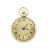 J.R. Arnold, A rare gold open face pocket watch with Prest keyless winding system Circa 1850