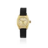 Rolex. A 9K gold manual wind wristwatch Oyster Royal Chronometre, Ref: 1873, London Import mark ...