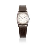 Rolex. An early silver manual wind tonneau form wristwatch with sectored dial Ref: 1396, Glasgow ...