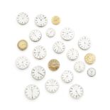 A lot of 21 pocket watch movements