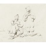 George Chinnery RHA (Tipperary 1774-1852 Macau) Tanka women and child