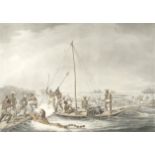 After Thomas Williamson (1758-1817) and Samuel Howett (British, 1765-1822) 'Killing Game in Boats...