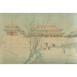 Elizabeth Keith (British, 1887-1956) Forbidden City Gate, Peking