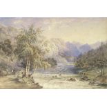 Continental School, late 19th century A mountain landscape, believed to be New Zealand mounted bu...